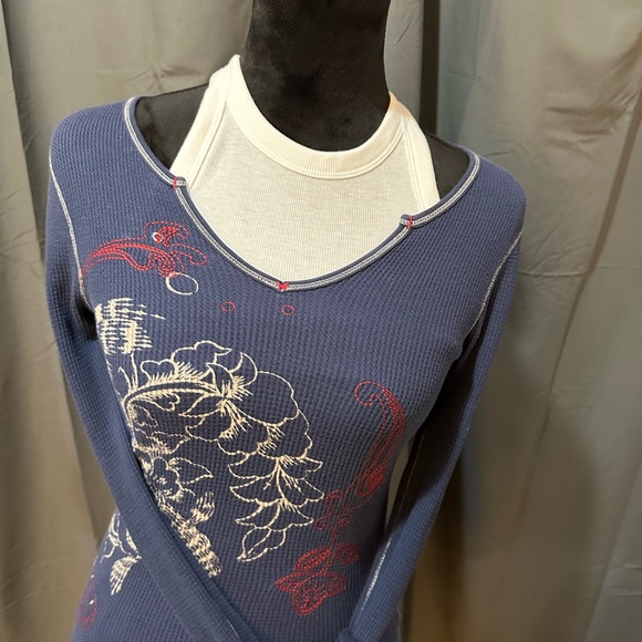 Lucky Brand Printed Long Sleeve Top - Picture 3 of 7